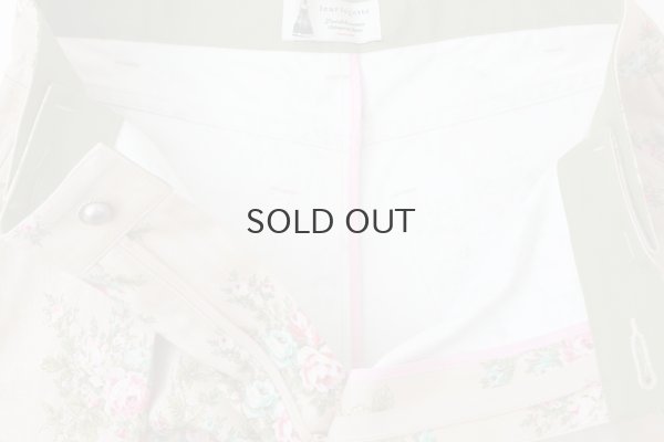 画像6: vintage flower cotton print pants (BG)