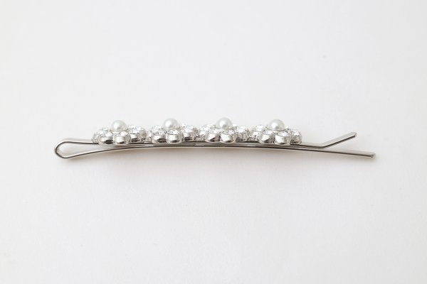 画像3: pearl×crystal hair pin (30737)