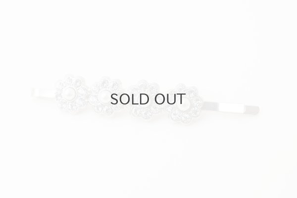 画像2: pearl×crystal hair pin (30737)