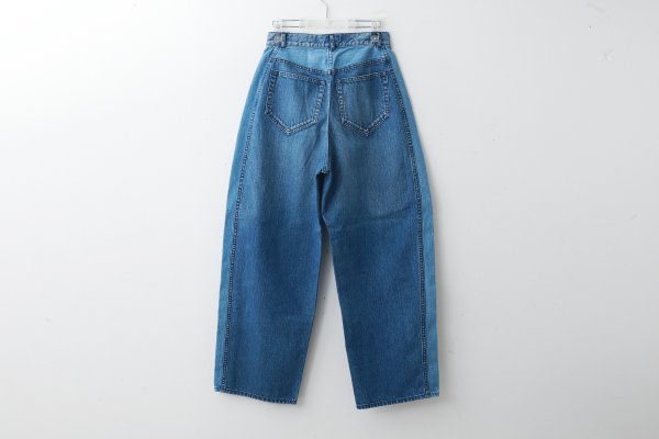 画像2: 12oz denim pants with bijou (05421:BL×SV)