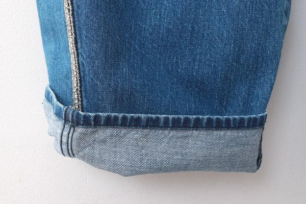 画像11: 12oz denim pants with bijou (05421:BL×SV)