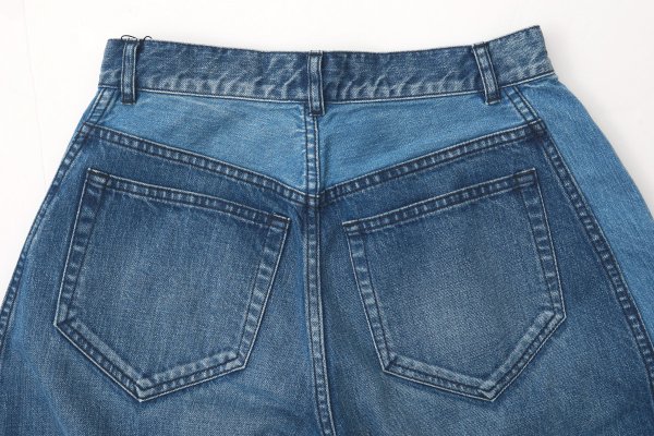 画像9: 12oz denim pants with bijou (05416:BL×GD)