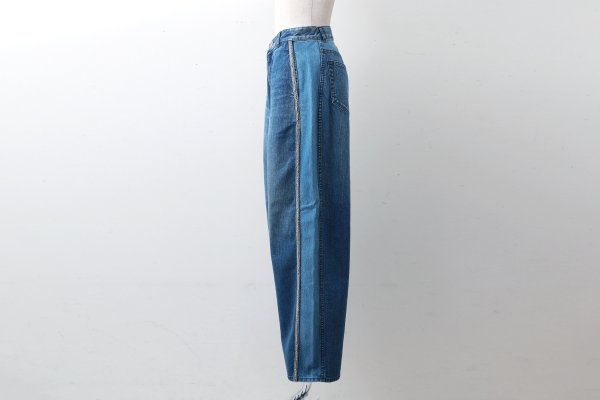 画像14: 12oz denim pants with bijou (05421:BL×SV)