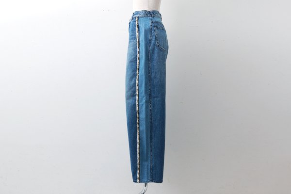 画像15: 12oz denim pants with bijou (05416:BL×GD)