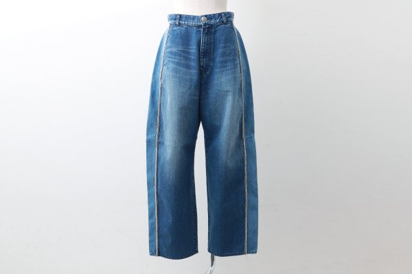 画像13: 12oz denim pants with bijou (05421:BL×SV)