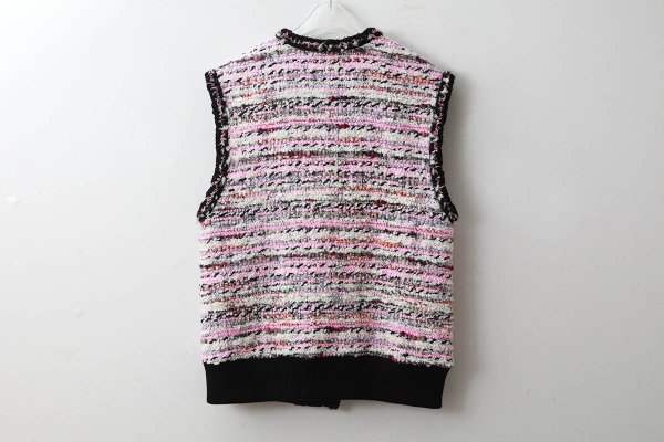画像2: candy tweed vest (PK)