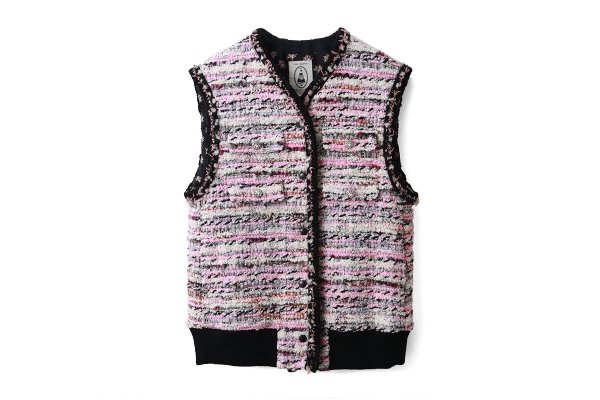 画像1: candy tweed vest (PK)