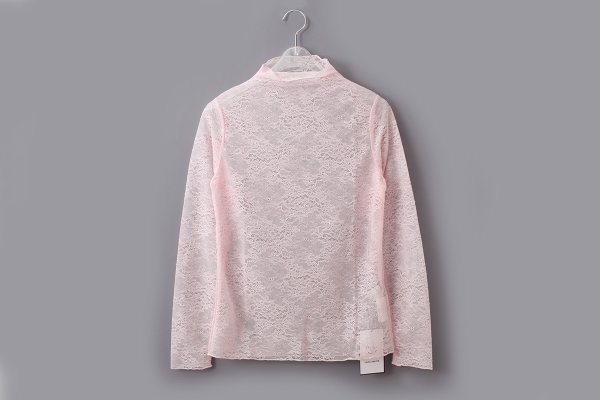 画像1: stretch lace top (PK)