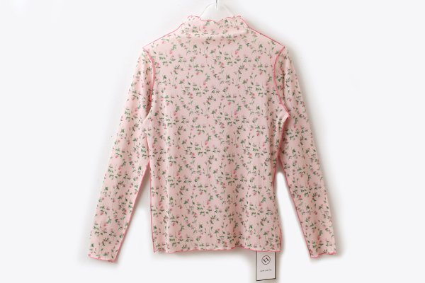 画像2: sweet rose tulle top (PK)