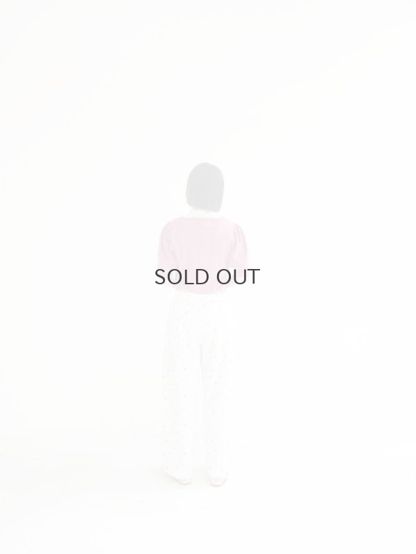 画像19: cotton flower embroidery pants (WH)