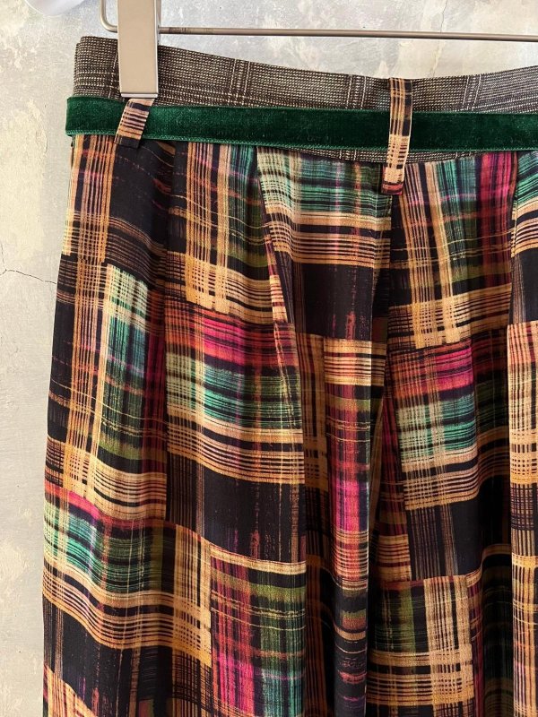 画像3: SALE30%OFF!! shadow check print pants (BG)