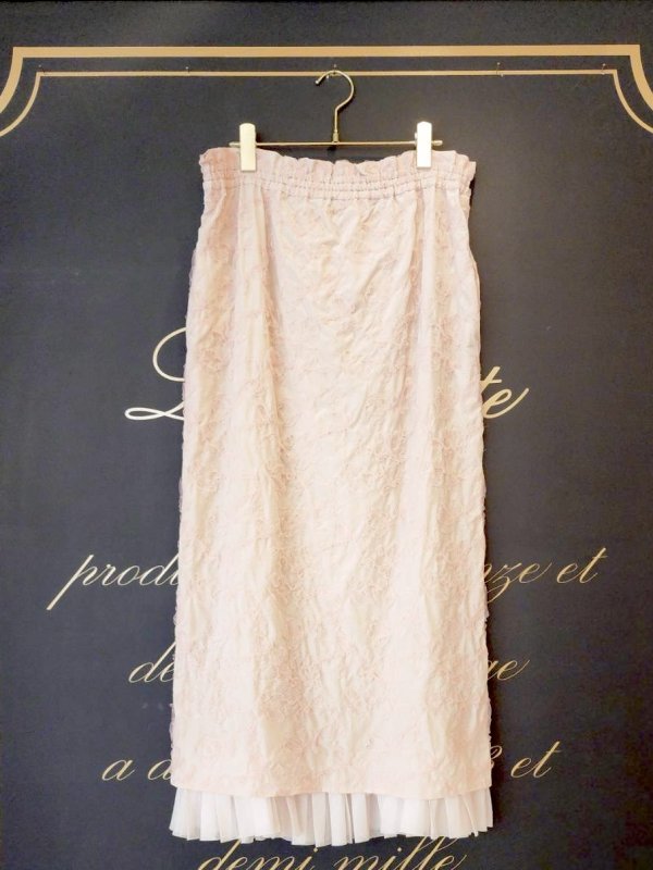画像6: flower tulle embroidery skirt  (BG)