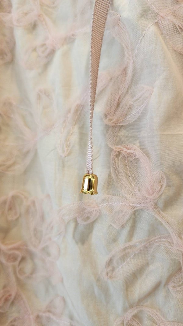 画像4: flower tulle embroidery skirt  (BG)