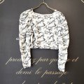 flower tulle embroidery top (GR)