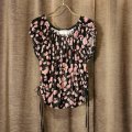 petal velvet top  (BK)