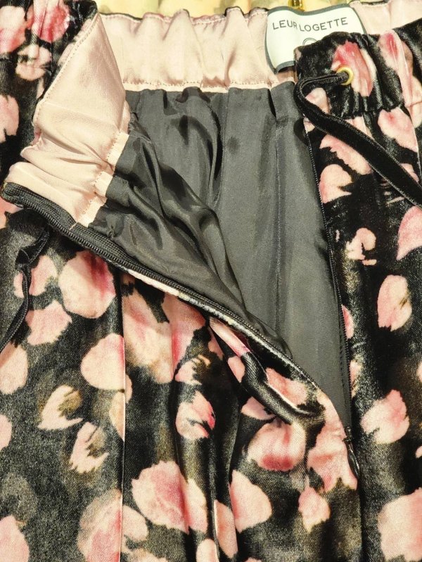 画像5: petal velvet pants (BK)