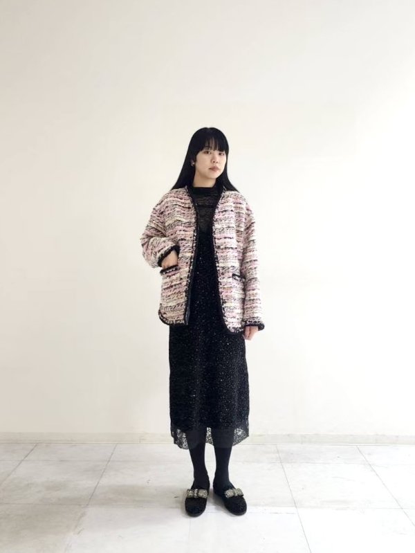 画像10: thread tweed jacket (BK)