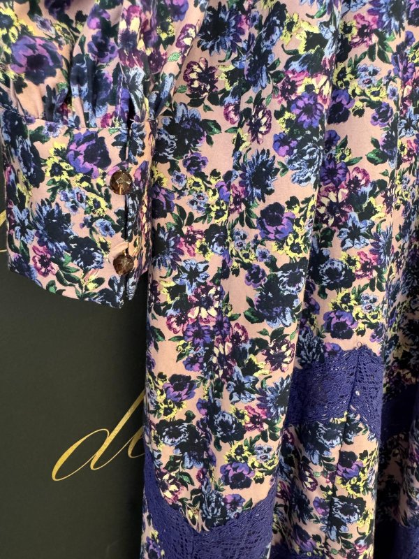 画像2: 別注!! print gather dress (PK)