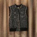 thread tweed vest (BK)