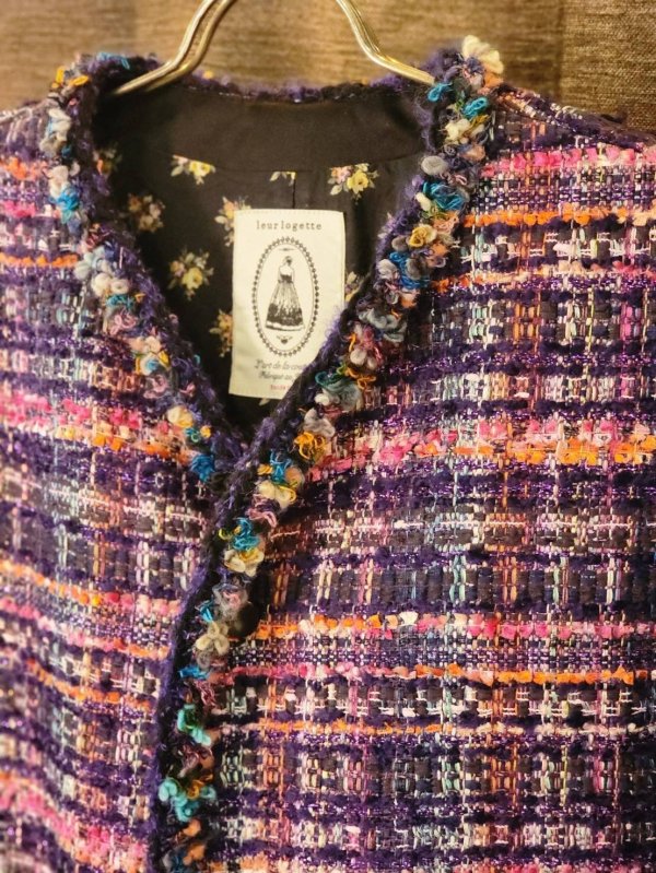 画像2: emiri tweed jacket (PP)