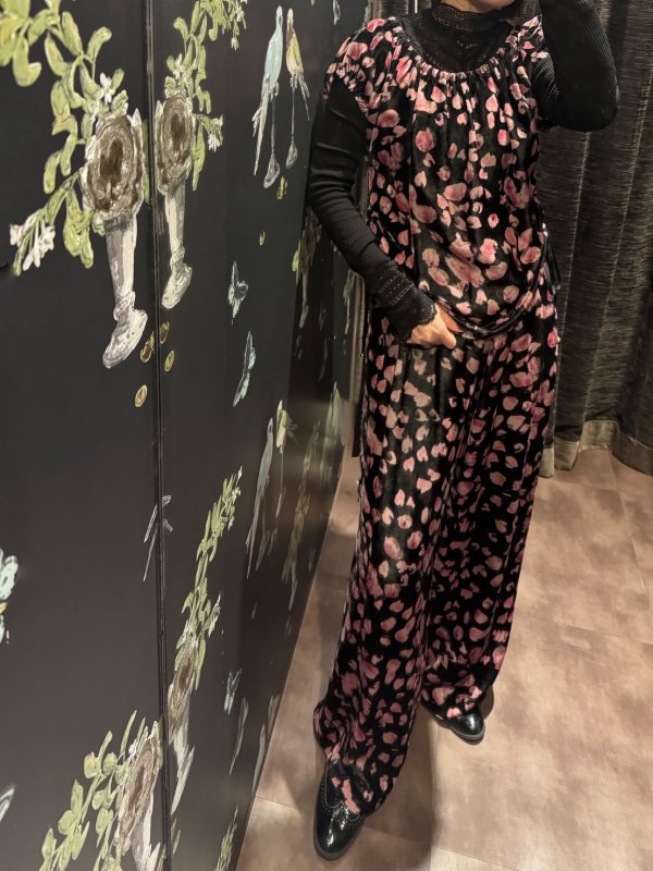 画像10: petal velvet pants (BK)