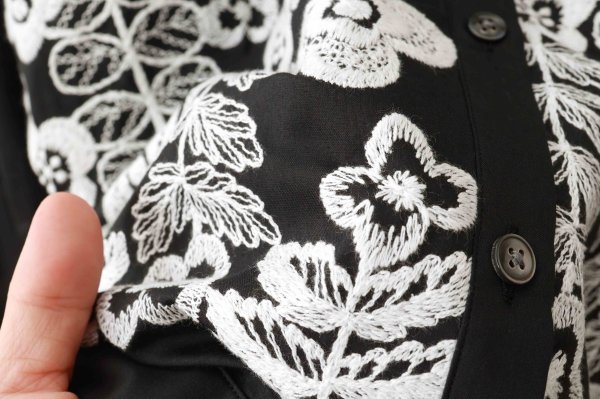 画像9: swing garden ブラウス (ADA1395:BK)