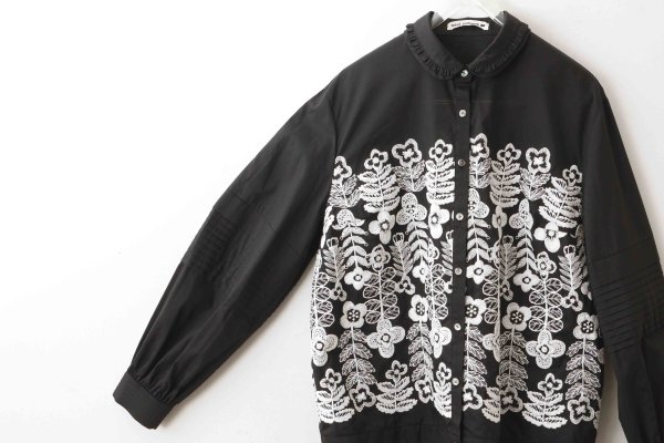 画像4: swing garden ブラウス (ADA1395:BK)