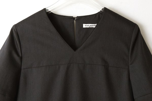 画像3: swing garden ランタンスリーブドレス (ADA3177:DNV)