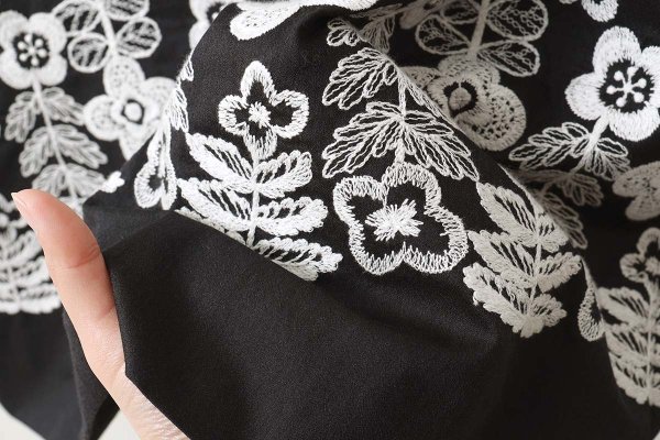 画像10: swing garden ランタンスリーブドレス (ADA3177:DNV)