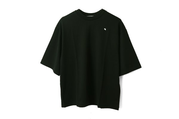 画像1: pelata ハーフスリーブカットソー (ADA8016:BK)