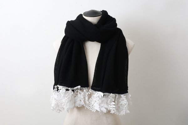 画像9: forest parade ストール (ADA7729:BK)