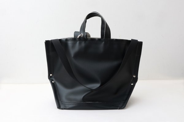 画像3: PVC Y字トート M・6号 PVCキャンバス (14531:IVBK)