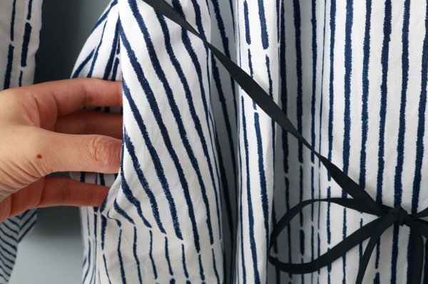 画像5: misty flower スタンドカラーギャザードレス (ADA3178:WH)