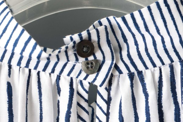 画像12: misty flower スタンドカラーギャザードレス (ADA3178:WH)