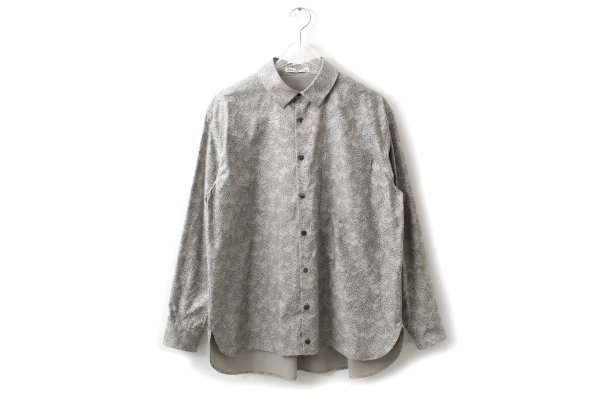 画像1: Men's wing tree シャツ (AEA1185H:GY)