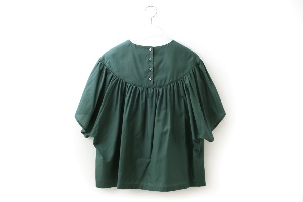 画像2: light wind ヨークギャザーブラウス (AES1428:GR)