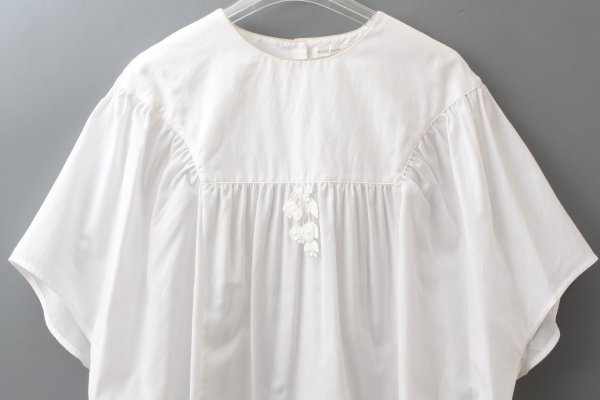 画像3: light wind ヨークギャザーブラウス (AES1428:WH)