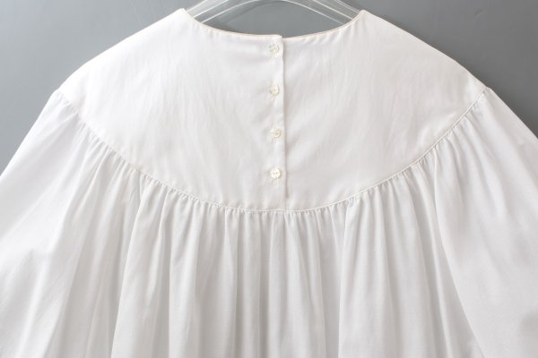 画像9: light wind ヨークギャザーブラウス (AES1428:WH)