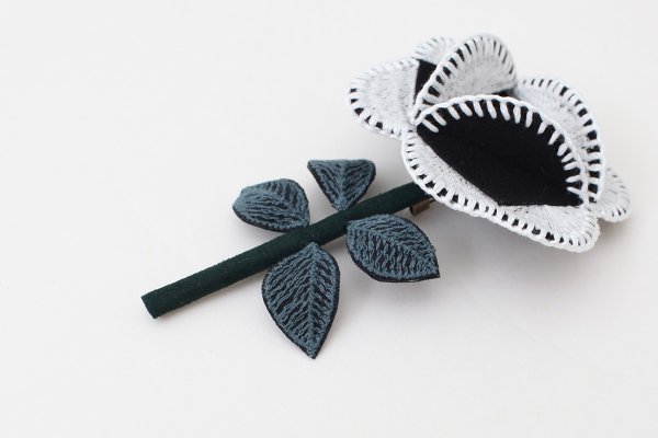 画像5: ruusu コサージュ (AES7832:WH)