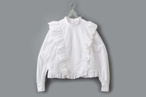 画像1: tambourine ブラウス (AES1435:WH)