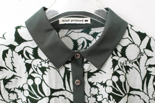 画像3: shadow フレアスリーブブラウス (AES1448:GR)