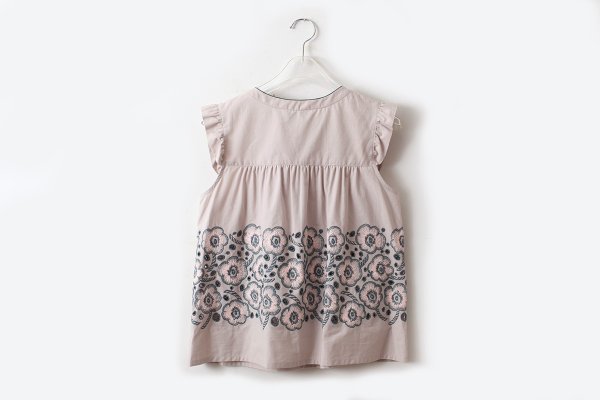 画像2: 子供服 candy flower ノースリーブブラウス (AES1177PD:BG)