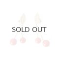 SALE50%OFF!! France dead stock チェリーイヤリング（RD2）