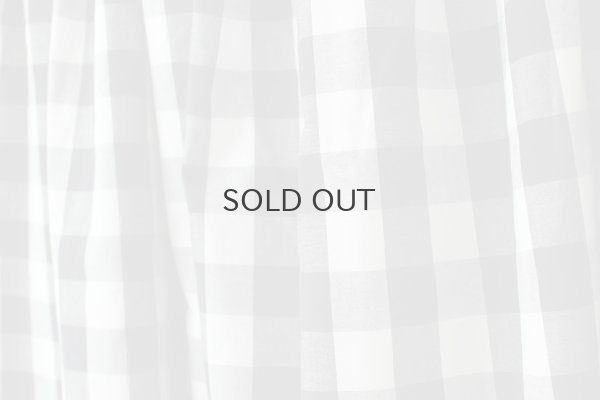 画像7: 再入荷‼︎ 3 ET DEMI original　ギンガムチェック・ギャザーロングスカート （BK/WH)  [3 ET DEMI]