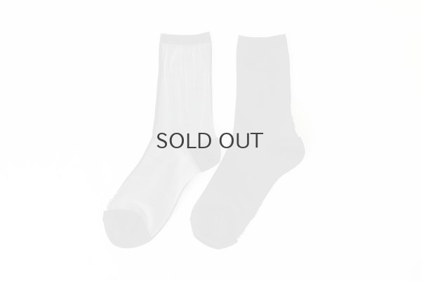 画像2: 1COLOR SEE-THROUGH SOCKS (BK)