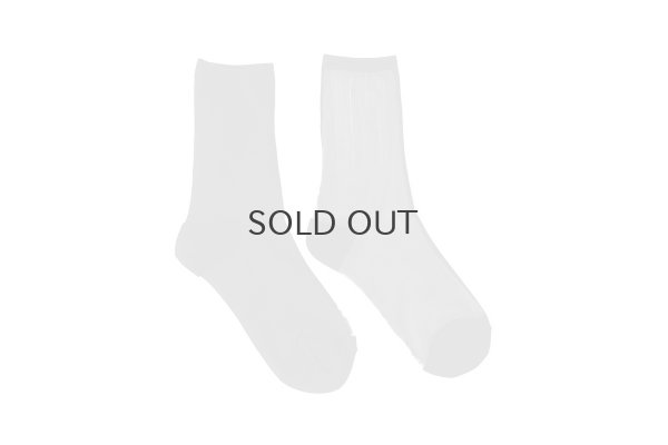 画像1: 1COLOR SEE-THROUGH SOCKS (BK)