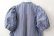 画像8: modern tuck frill volume sleeve blouse (NV×WH) (8)