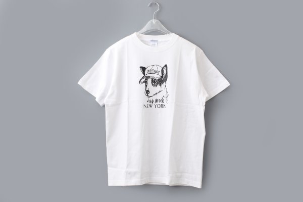画像1: Souvenir T-Shirts "New York" Friday Canaan Dog (WH)