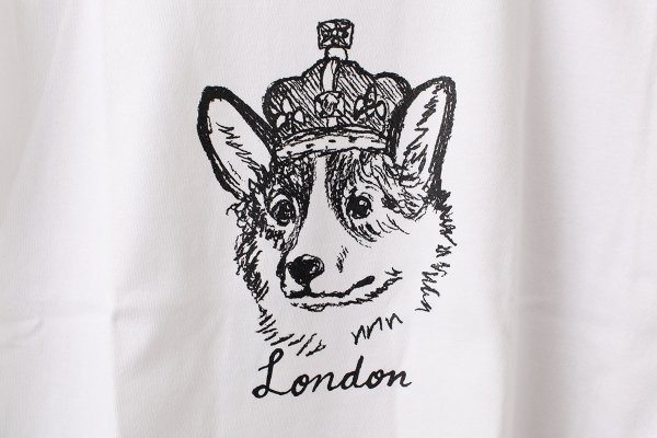画像5: Souvenir T-Shirts "London" Queen Corgi (WH)