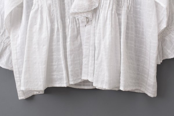 画像8: sheer check raffle collar blouse (OWH)